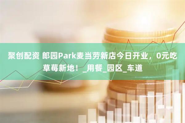 聚创配资 郎园Park麦当劳新店今日开业，0元吃草莓新地！_用餐_园区_车道