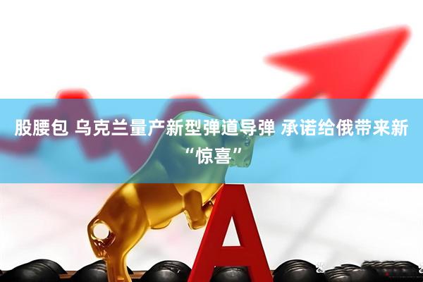 股腰包 乌克兰量产新型弹道导弹 承诺给俄带来新“惊喜”