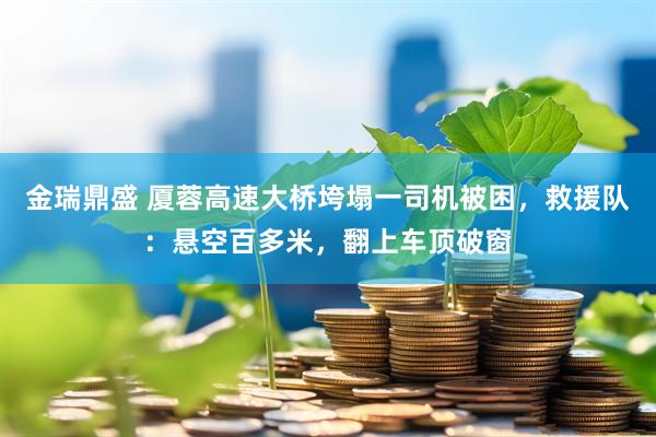 金瑞鼎盛 厦蓉高速大桥垮塌一司机被困，救援队：悬空百多米，翻上车顶破窗