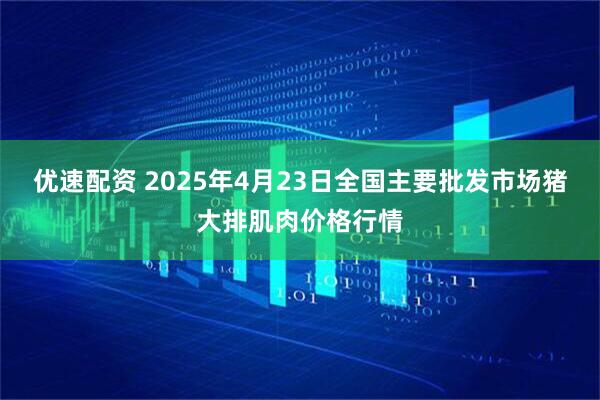 优速配资 2025年4月23日全国主要批发市场猪大排肌肉价格行情